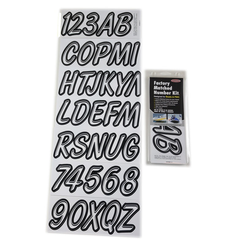 LETTER KIT WHITE/BLK