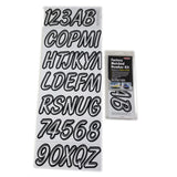 LETTER KIT WHITE/BLK
