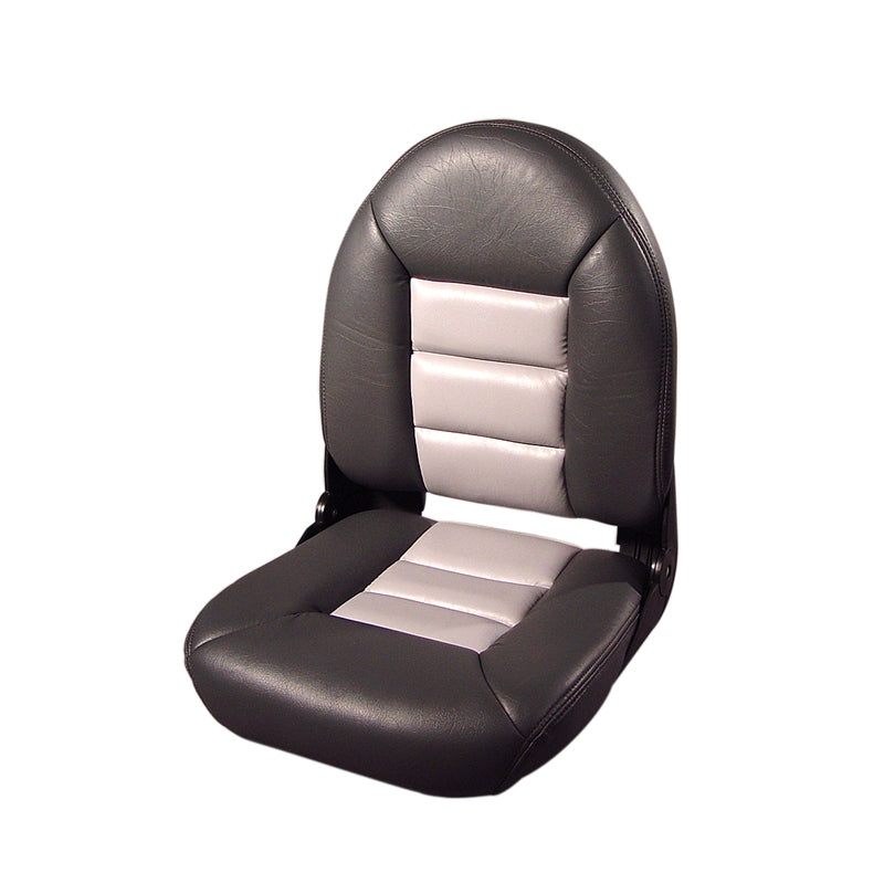 NAVISTYLE HI-BACK FOLDING SEAT CHAR/GRY