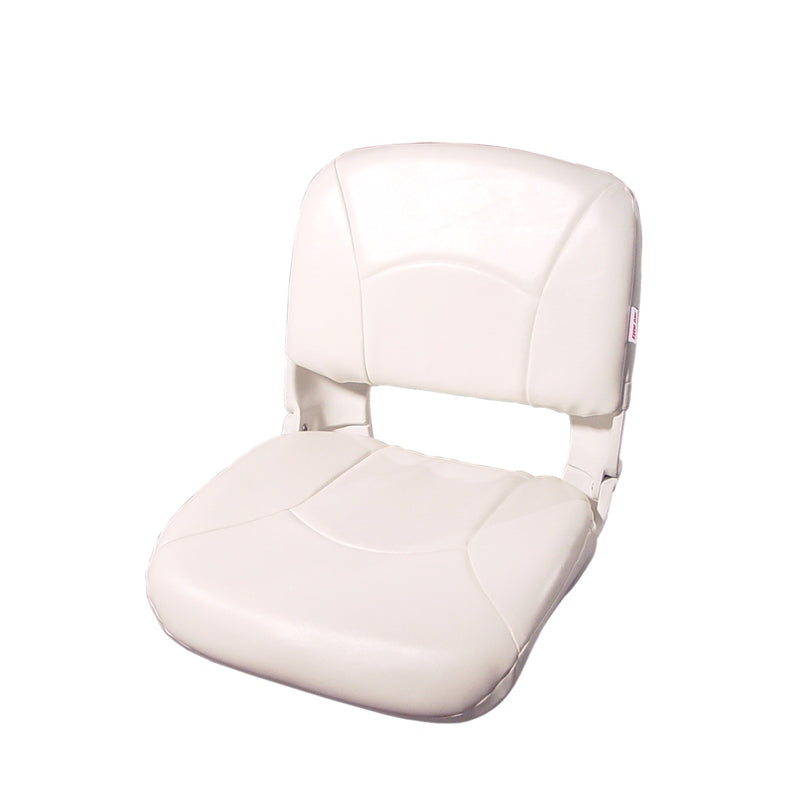 A/W HI-BACK FOLD SHELL W/CUSHION WHT