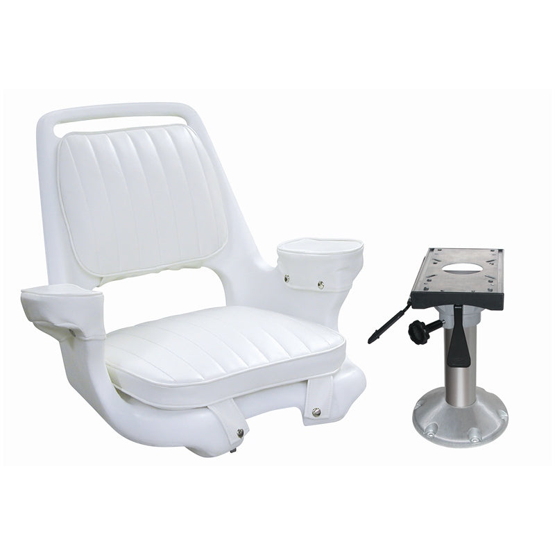 CAPT CHAIR W/15" PED