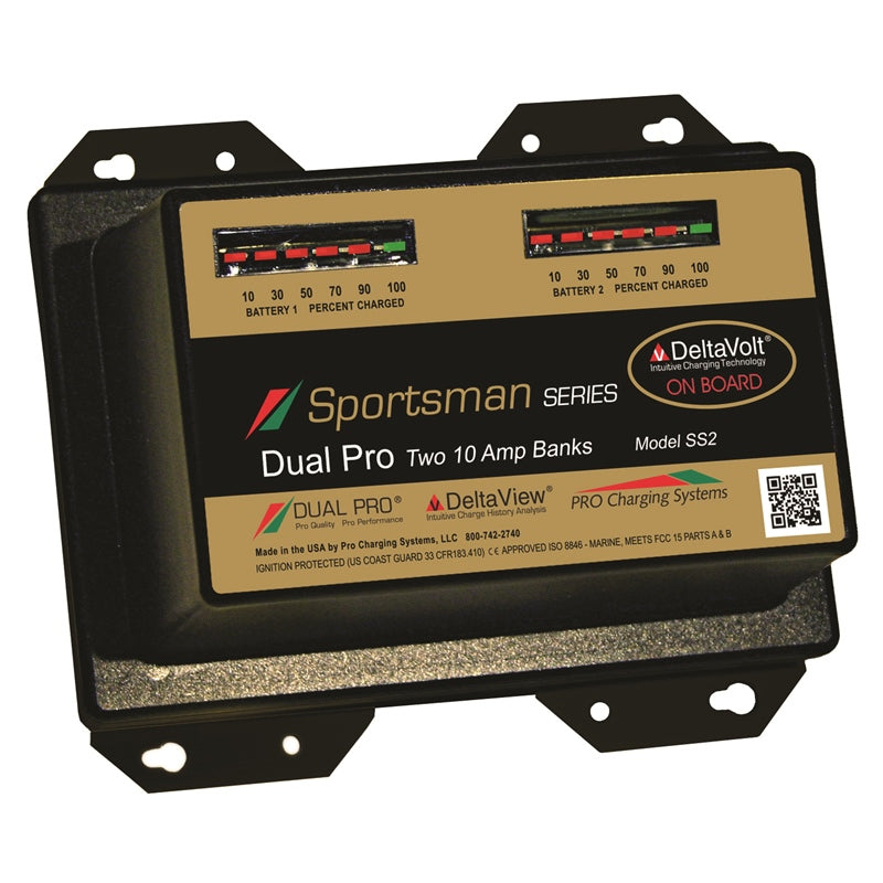 Pro Charging Systems Sportsman Batt Charger 2-Bank 20A, model SS2, Battery Chargers
