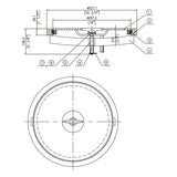 TH MANHOLE T HANDLE 18" SS