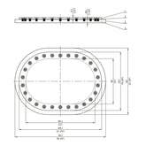MB MANHOLE 15"X23"HD FLUSH RCSD BOLT
