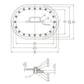 MB MANHOLE 15"X23" FLUSH