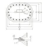 MB MANHOLE 15"X23" FLUSH