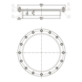 MB MANHOLE RND 18"-RSD-2.5 SS