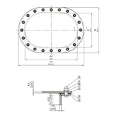 MB MANHOLE 15"X23"-RSD-2.5 SS