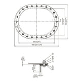 MB MANHOLE 18"X24"-RSD-2.5 SS