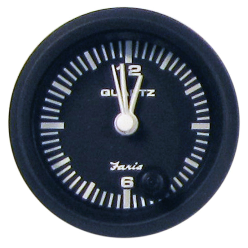 EURO BLK QUARTZ CLOCK