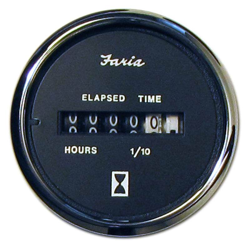SS BLK HOURMETER