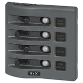 Blue Sea Systems 4 Switch Wd Panel Gray MPN - 4374-BSS