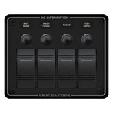 Blue Sea Systems Panel H20 12V 4POS MPN - 8372-BSS