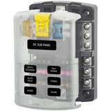 6 FUSE BLOCK ST W/GRND MPN-5025-BSS