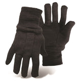 BROWN JERSEY GLOVE (12) MPN-1JJ1845 L