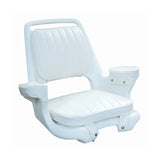 COMMODORE ROTO CHAIR W/CUSHION SET WH