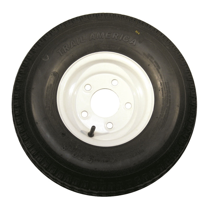 Americana Tire & Wheel Tire & Wheel 480-8"B Wht Sld 4Lug, model 30000, Trailer Tires Wheels