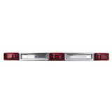 TRAILER LITE BAR SS LED RED 14"