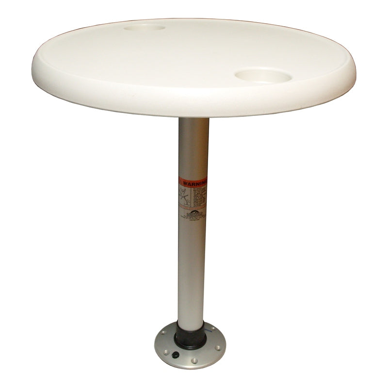 THREAD-LOCK TABLE KIT 24" RND WHT