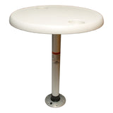 THREAD-LOCK TABLE KIT 24" RND WHT