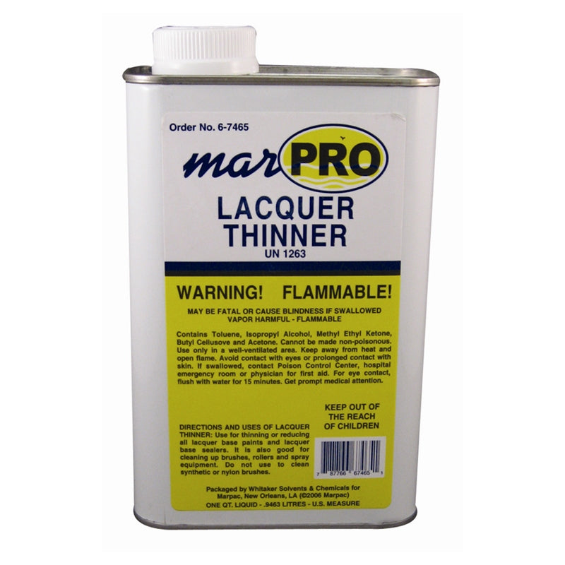 Marpro Lacquer Thnr Single Gl, model 6-7468, Fiberglass - Chemicals