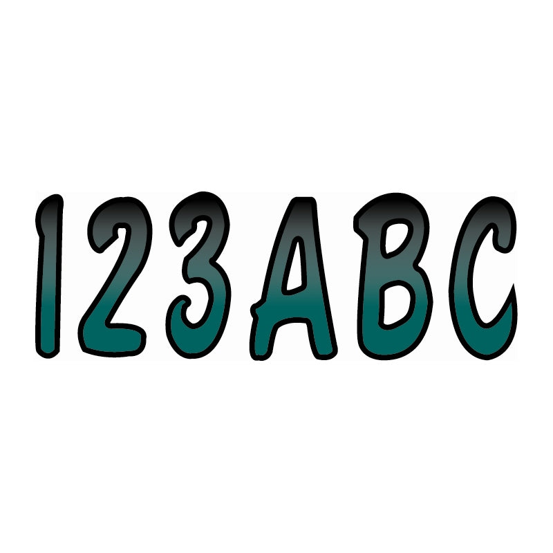 LETTER KIT TEAL W/BLACK