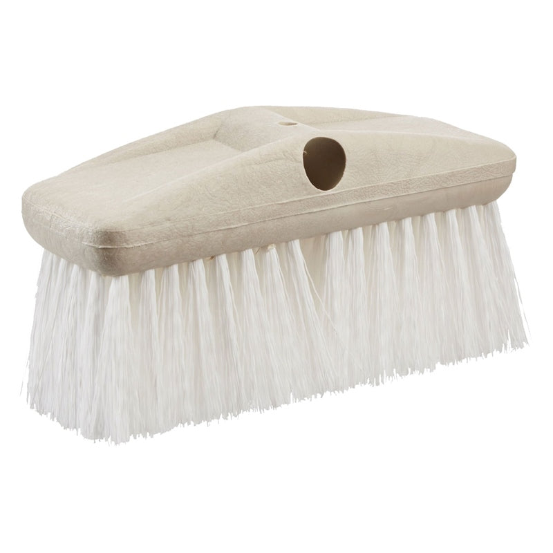 SCRUB BRUSH 8" WHT STIFF