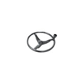 STEERING WHEEL SS W/KNOB & 12MM NUT 13"