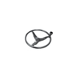 STEERING WHEEL SS W/KNOB & 12MM NUT 13"