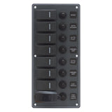 SWITCH PANEL ILUM/ROCKER 7G W/BREAKER MPN--238320
