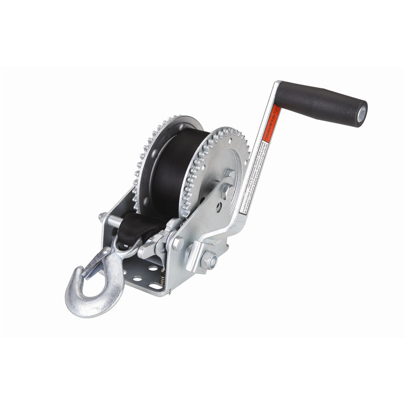 Marpac Trailer Winch with Strap 2000# Dual Drive, model 7-1594, Trailer Winches