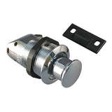 Marpac Push Close Latch/Pop Out Knob Chr, model 7-2285, General Hardware