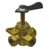 VALVE 3W F 1/4NPT W/DETN