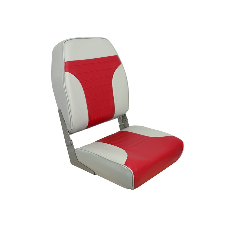 HI BACK SEAT FOLD GRY/RED