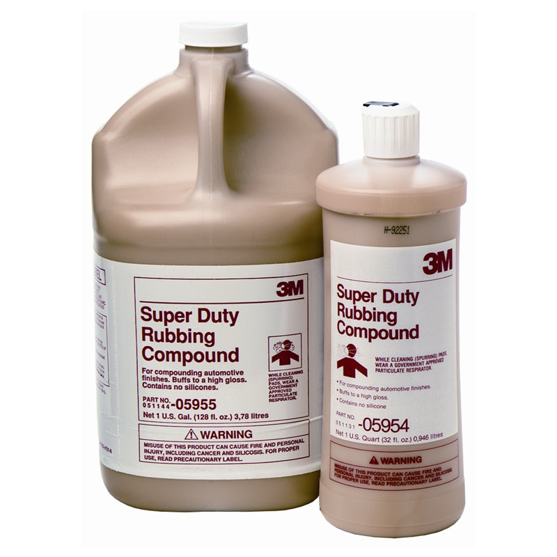 3M Super Duty Rub Cmpnd QT, model 05954, Waxes and Compounds