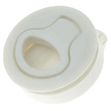 White Push to Close Marine Latch 2 Inch Round Hole Installation - Mariners Warehouse