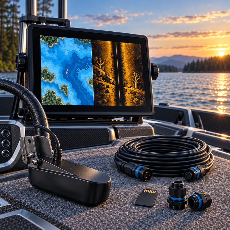 SOLIX mapping and transducer compatibility with chart card and sonar hardware
