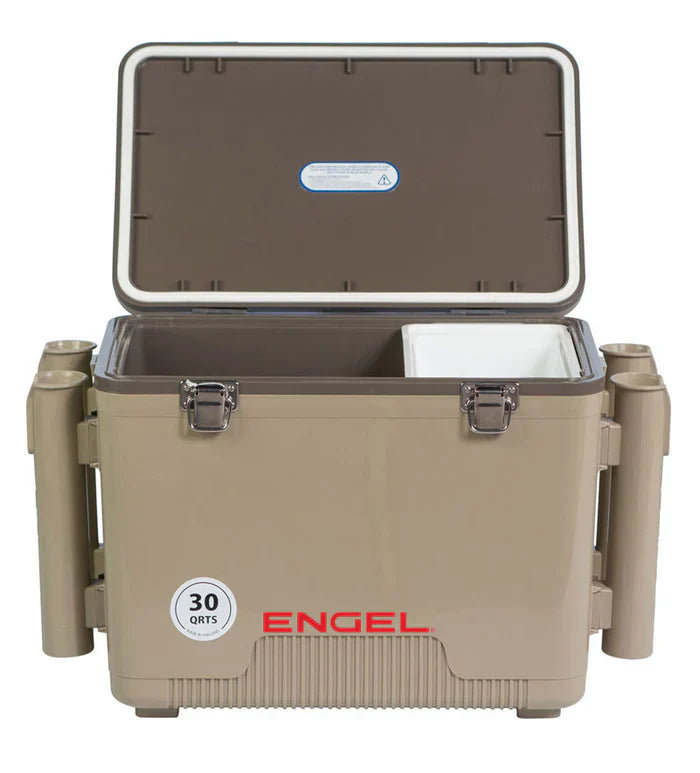 Engel 30 Quart Drybox/Cooler with Rod Holders image 2