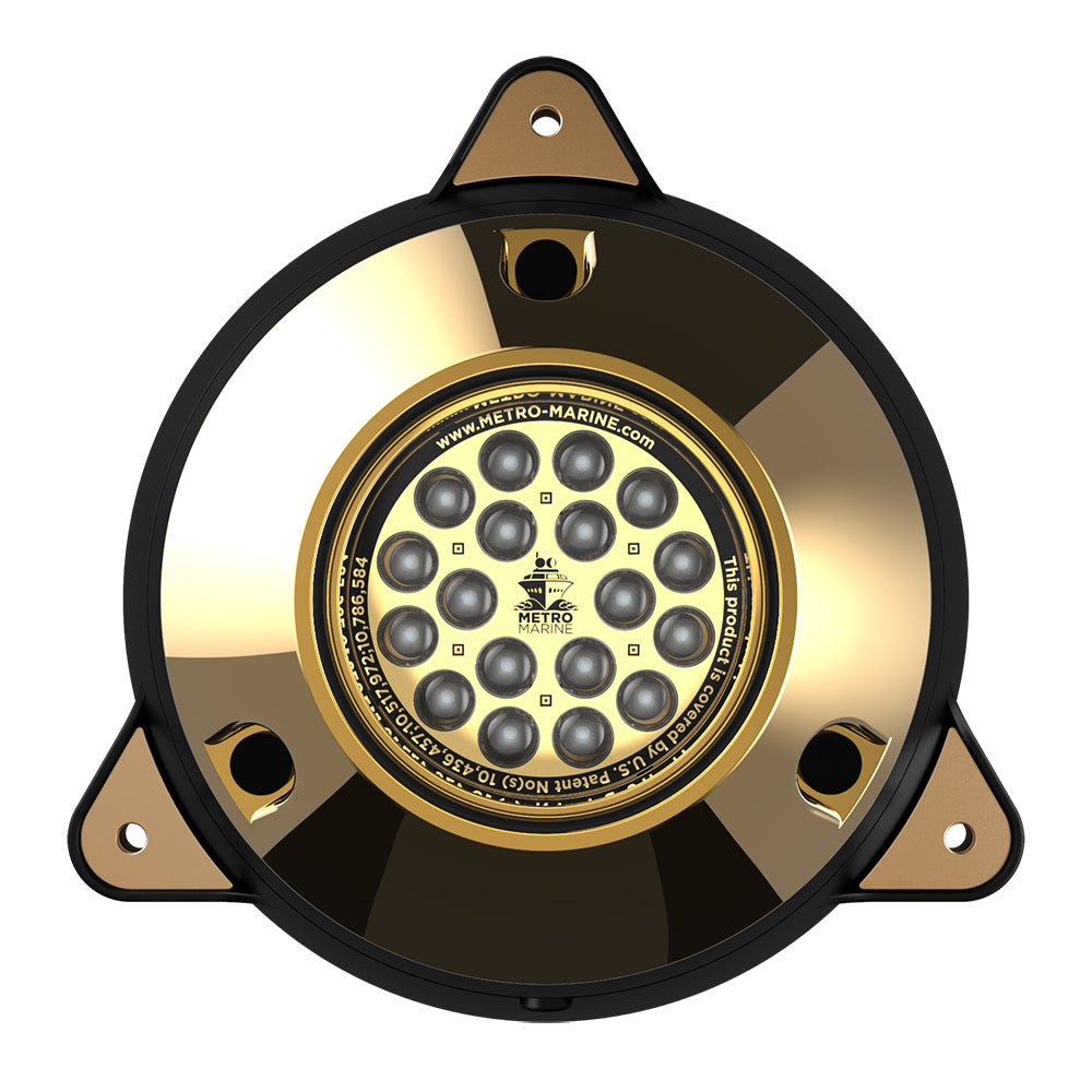 Metro Marine High-Output Surface Mount Underwater Light w/Intelligent Monochromatic LED's - Green, 45&deg; Beam