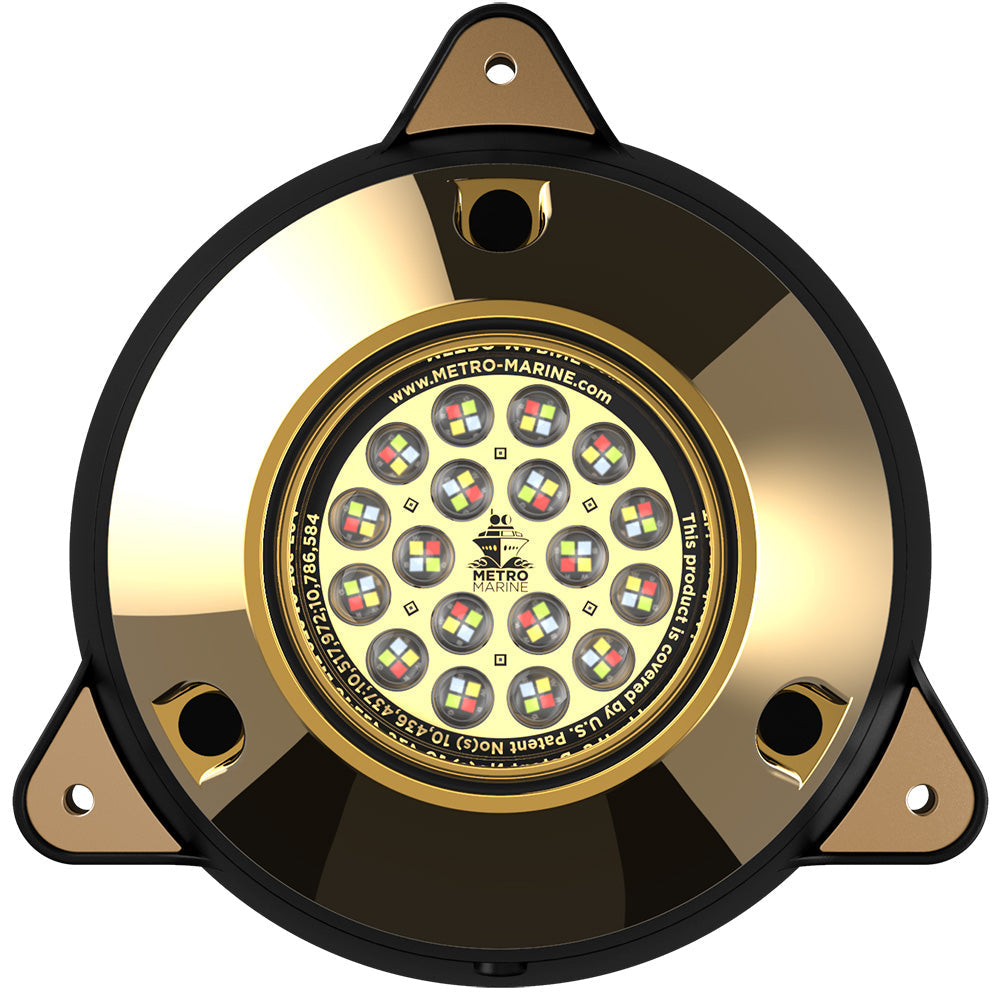 Metro Marine High-Output Surface Mount Underwater Light w/Intelligent Full Spectrum LED's - RGBW, 90&deg; Beam