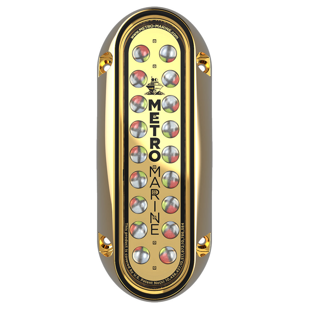 Metro Marine High-Output Elongated Vertical Mount Light w/Intelligent Full Spectrum LED's - RGBW, 45&deg; Beam