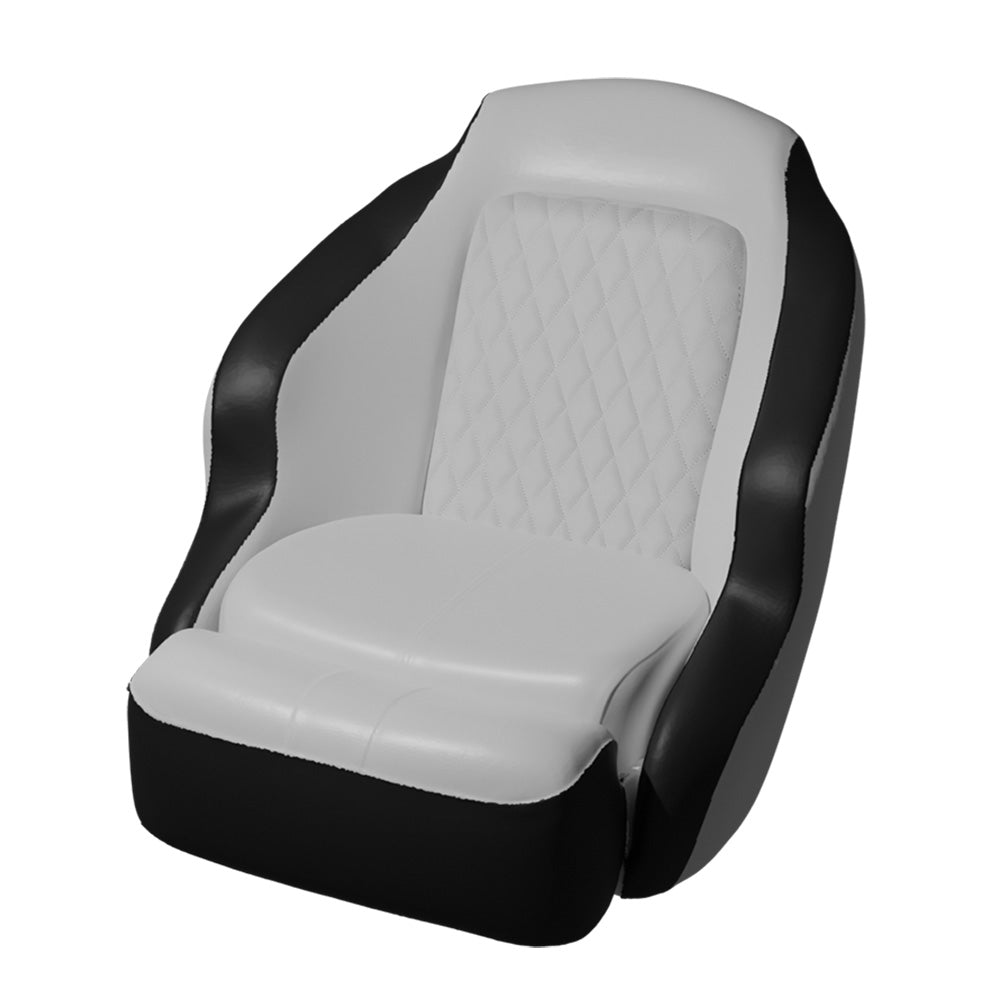 TACO Anclote Diamond Bucket Seat - White/Black