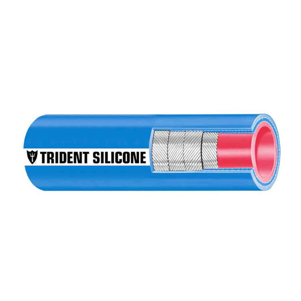 Trident Marine 8" ID x 6' Long Silicone Marine Wet Exhaust &amp; Water Hose - Blue