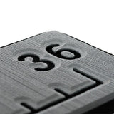 SeaDek 36&rdquo; Routed Ruler - 6mm - Brushed Texture - Storm Grey/Black