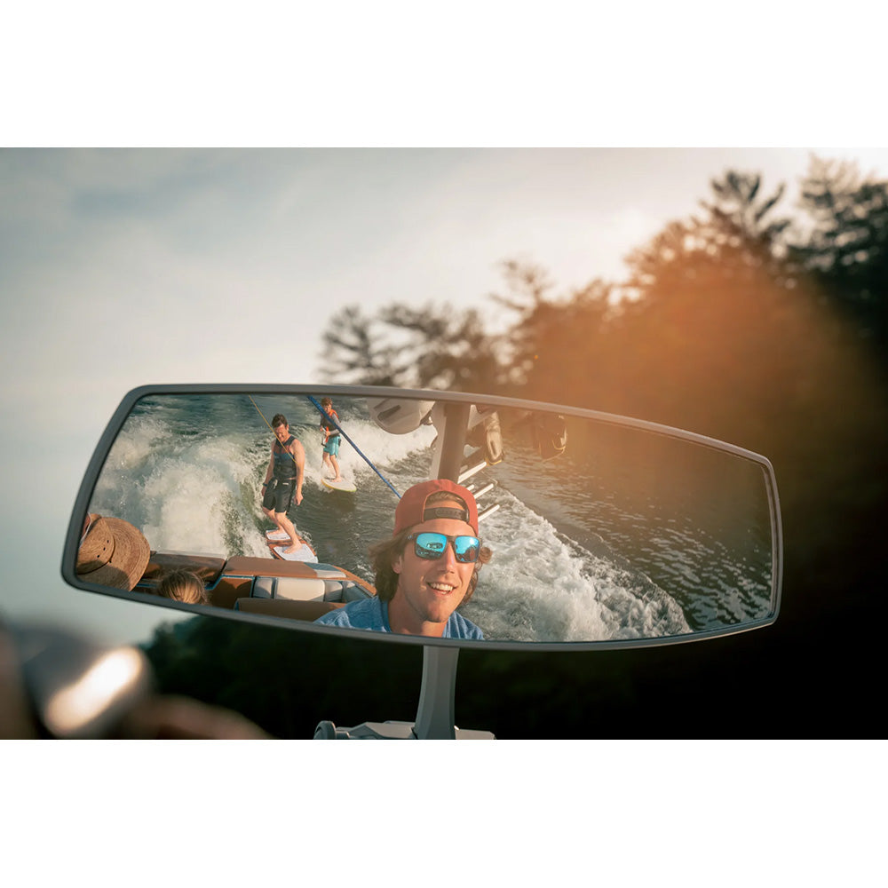 PTM Watersports VR-140 Elite Mirror - 6” x 20” - 140 Degree View - Grey
