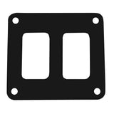 Pacer Switch Panel - 2 Switch &amp; 1 Row - 3" x 2.75" - Black Powder Coated Aluminum