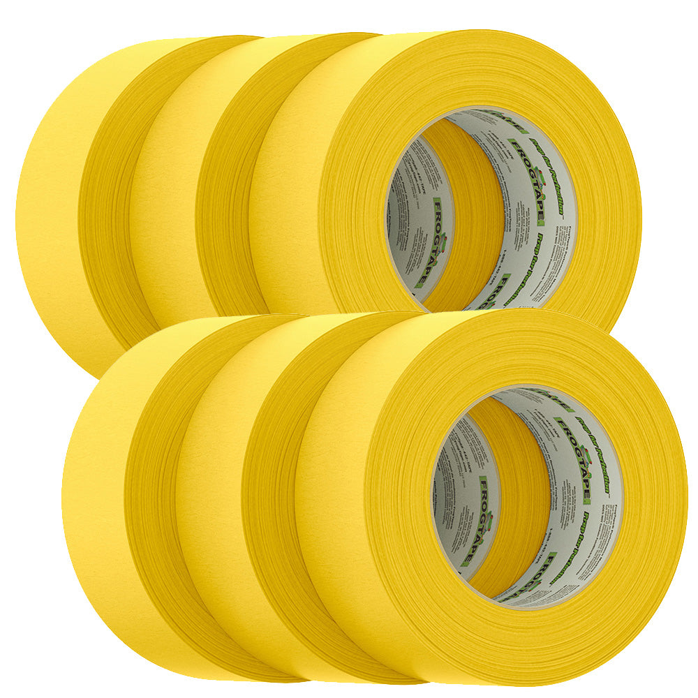 FrogTape CP 225 Medium-High Adhesion Masking Tape - 48MM x 55M x 6-Pack - Gold - Rated f/225&deg;F