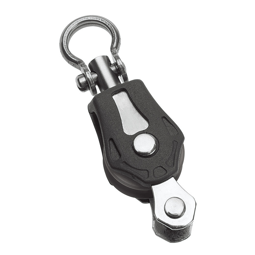 Barton Marine Size 0 20mm Plain Bearing Pulley Block Single Swivel &amp; Becket