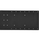 Sea Brackets 20" Straight Trolling Motor Plate f/Minn Kota Quest - Black
