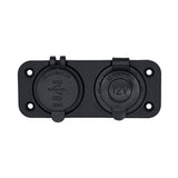 Bluewater Dual USB/USB-C 12V Combo Receptacle w/Plate